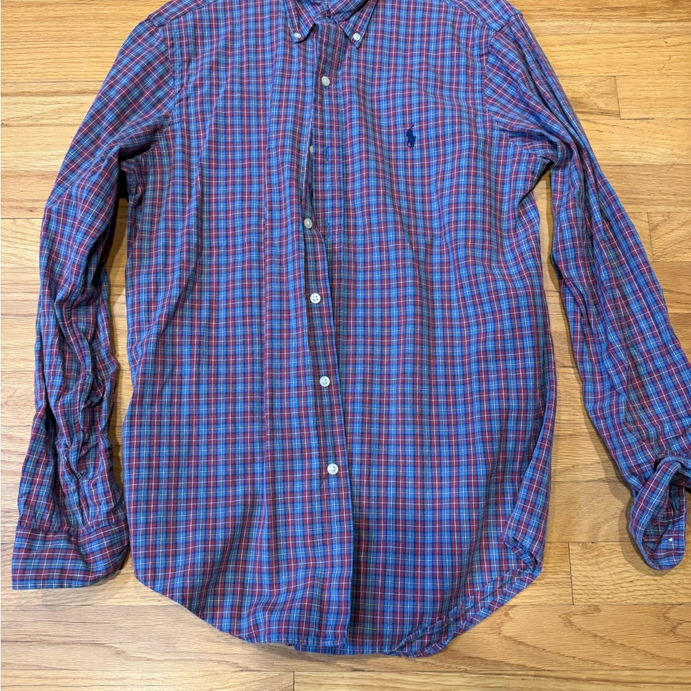 Ralph Lauren Blue and Red Checkered Shirt